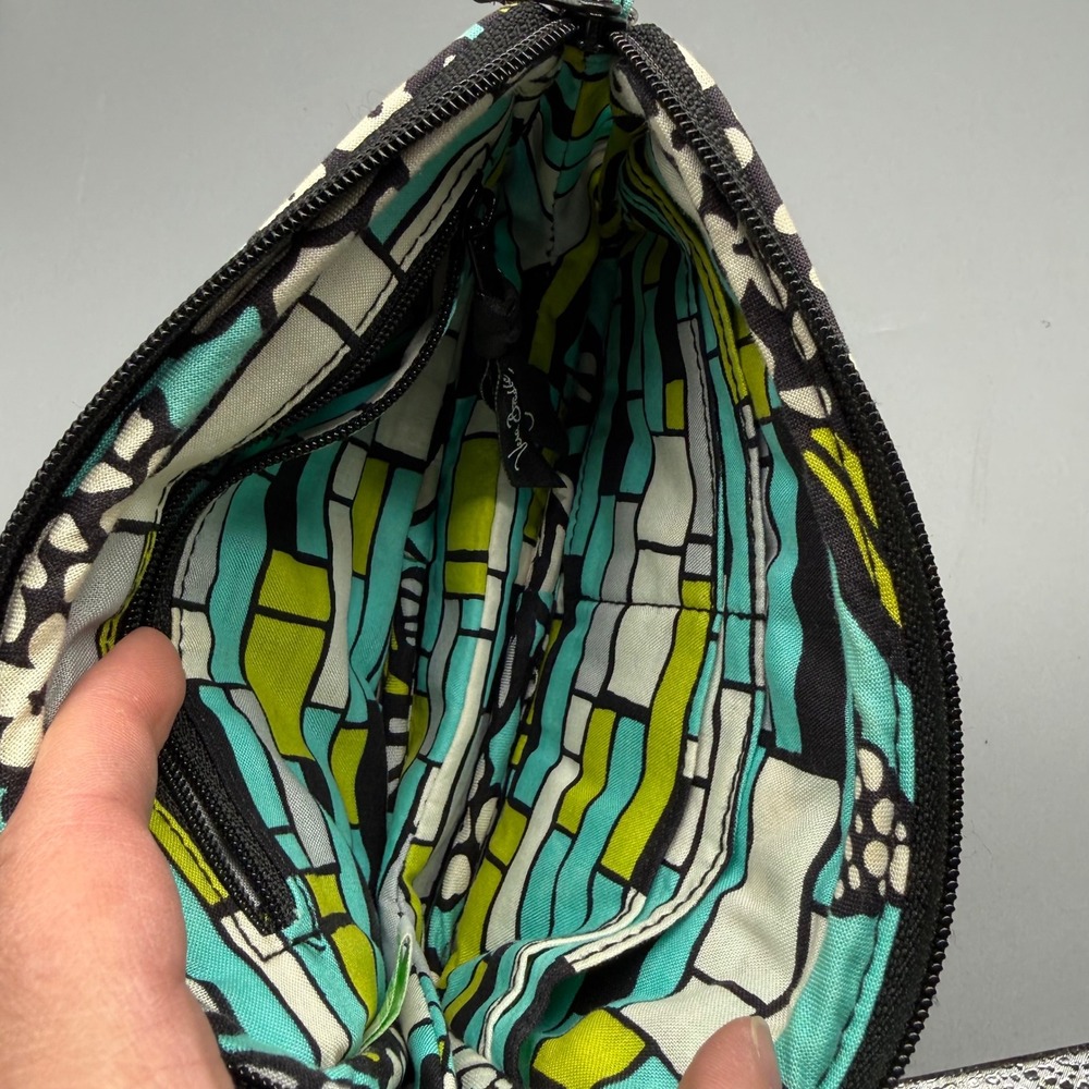 Vera Bradley‎ Provencal Floral Quilted Cotton Wristlet Wallet Blue Yellow White - Picture 3 of 4